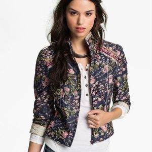 Free People Meadow Floral Quilted Jacket XS
